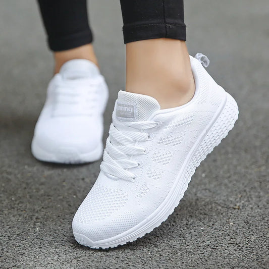 Women's Fashion White Sports Shoes