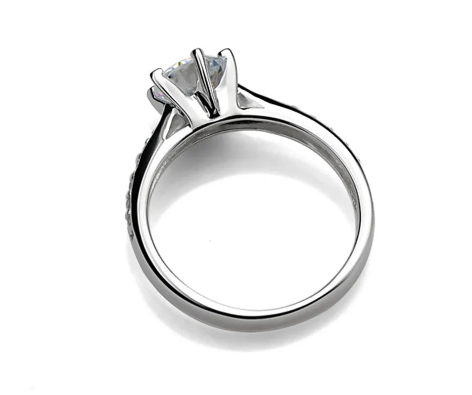 Classic Luxury 925 Sterling Silver Ring for Women.