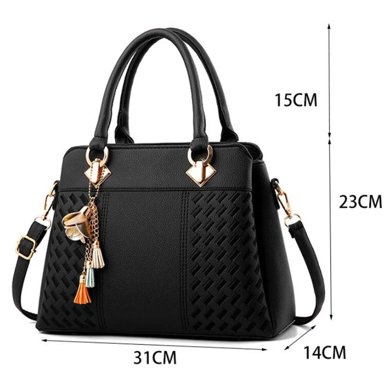 Luxury Women's Handbag Crossbody Bag with Hanging Tassel