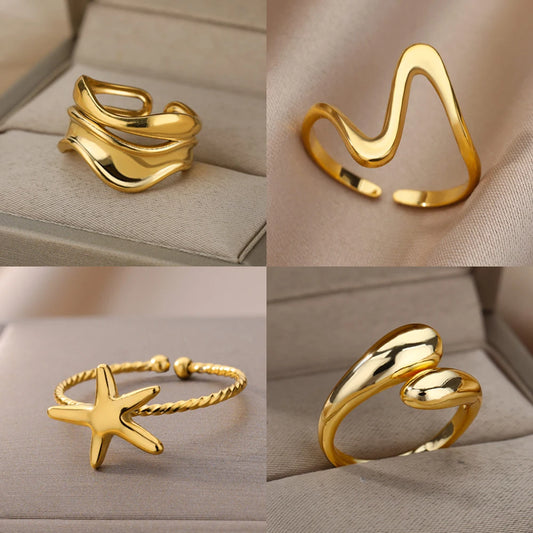 "Stainless Steel Open Ring for Women - Free Shipping"