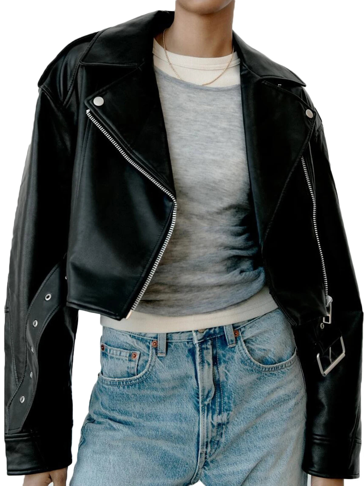 Women's Faux Leather Jacket